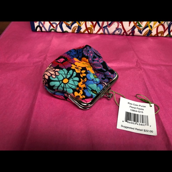 Vera Bradley Handbags - Vera Bradley NWT Kiss Coin Purse.
